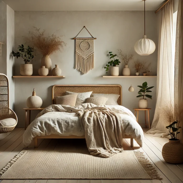 How to Create a Minimalist Boho Bedroom